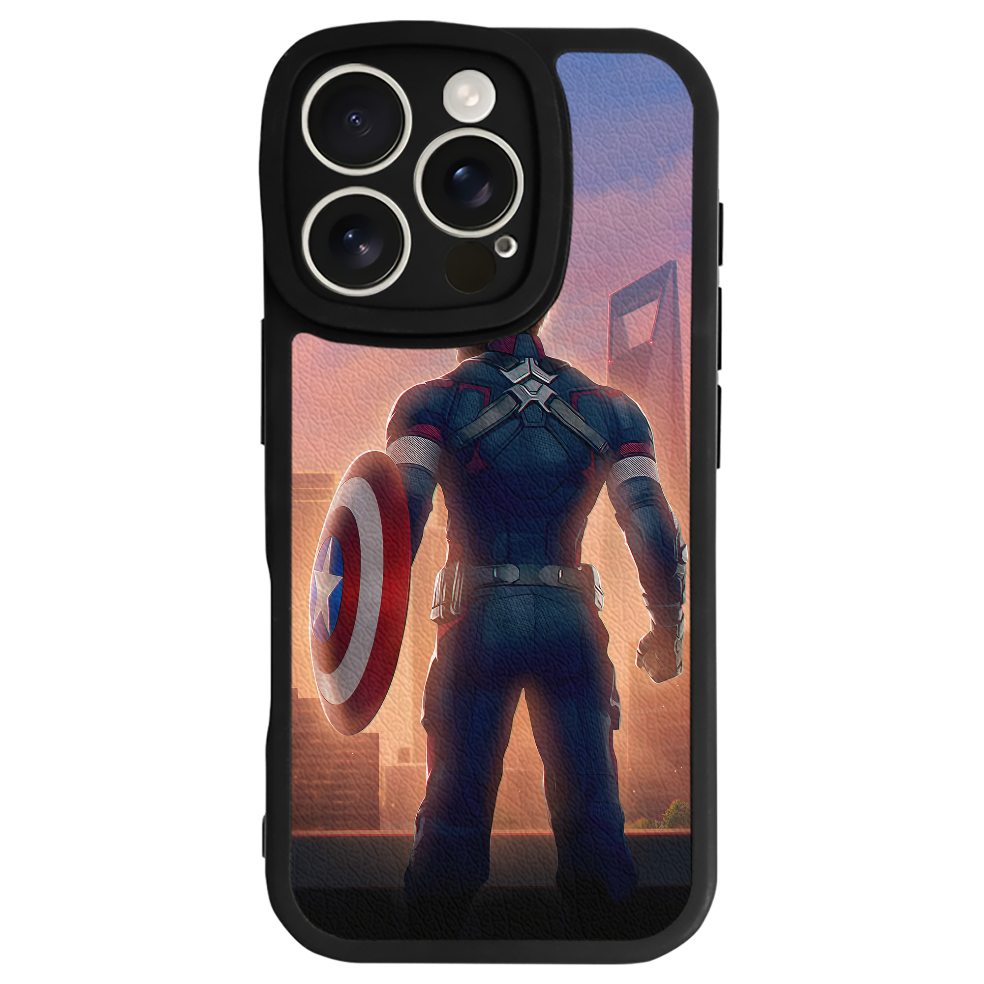 （画像用） アベンジャーズ The Avengers 【iPhone 16シリーズ対応】シリコンスマホケース（レザー調） 材質：シリコン